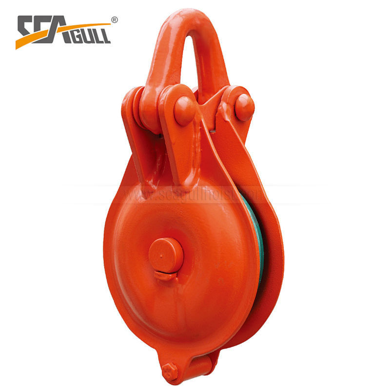 YBO Type Sheave Block Pulley 5 Ton Steel Cable Pulley Neat Shape Powder Coat Finish